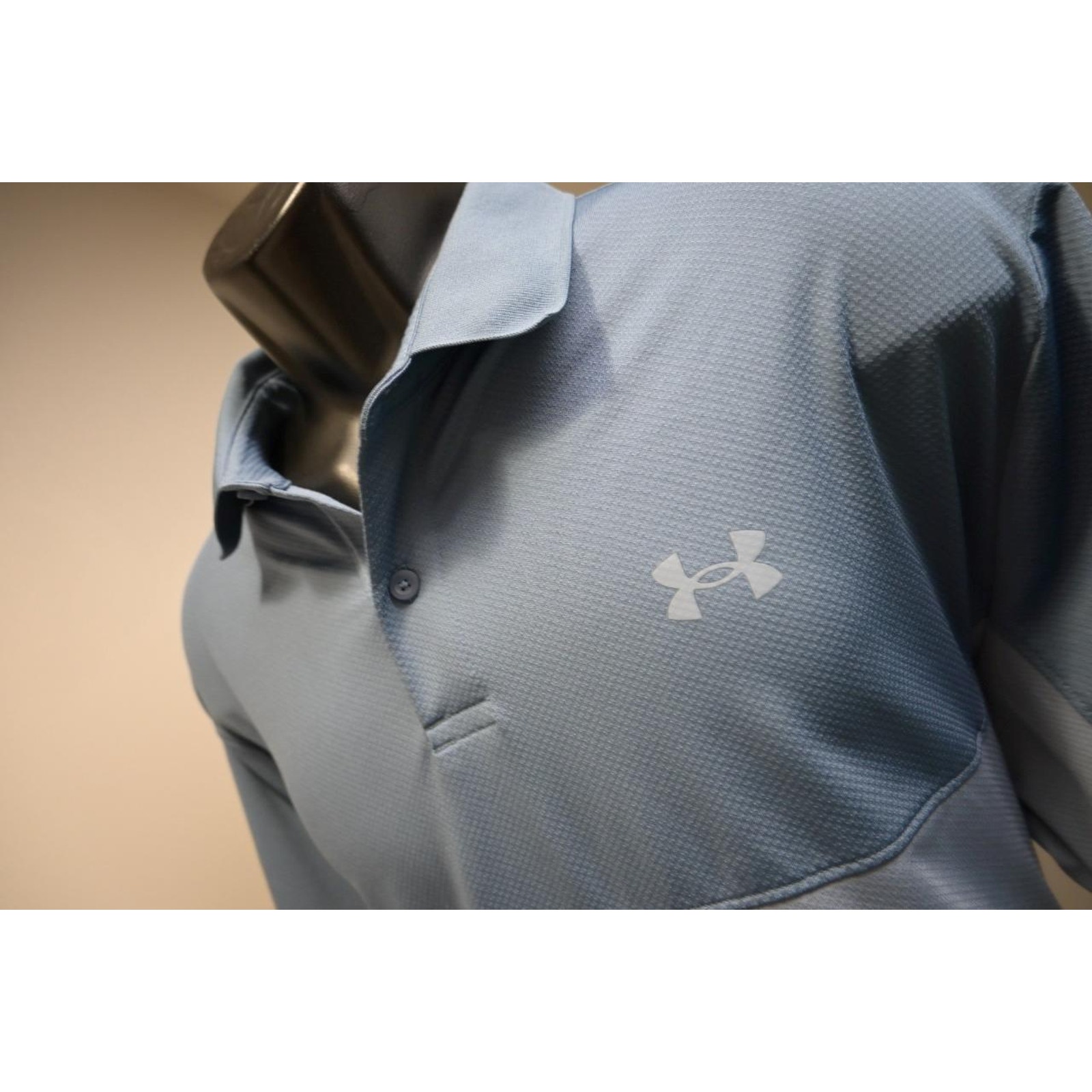 Under Armour Golf Polo Heatgear Loose Blue Short Sleeve Golf Shirt Mens Size Xl